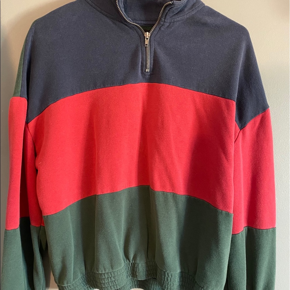 Pacsun Color Block Quarter Zip